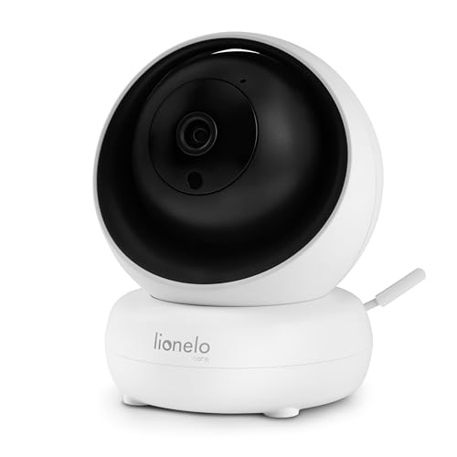 Lionelo Babyline 8.3 Elektronisches Babyphone mit Full HD 360° Kamera 5" Bildschirm 200m Reichweite Zwei-Wege-Kommunikation Schlaflieder Geräusche 8 h Akku Nachtmodus Temperatursensor VOX-Funktion