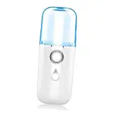 CRILSTYLEO Nano-Wasser füll instrument Gesichtsspray, kühler Nebel Hydrator Handsprühgerät feuchtigkeitskissen hydrating creme Gesichtsbefeuchter USB-geladener Luftbefeuchter Plastik Weiß