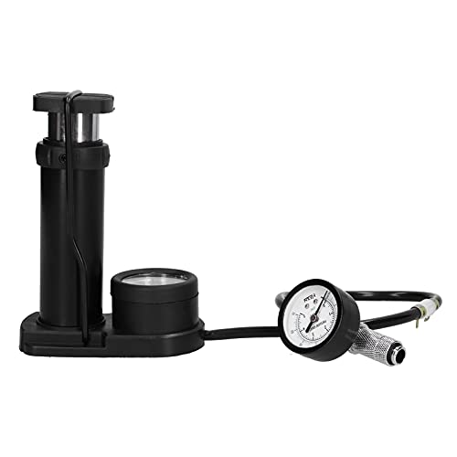 MTLavish Water Leckage Tester für das Computerwasserkühlsystem mit Doppelbarometer und Luftdruck -Rückfluss Vorbeugung ideal zum Erkennen von Lecks in jedem Computer -Setup aus (Schwarz)