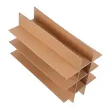 TOPPERFUN 5 Stück Trennwände für Rotweinkartons Schifffahrtsbedarf Küchenzubehör Glaswarenverpackung Glastrenner-Sets für den Umzug Kartonteiler Glastrenner-Kits Papier Beige