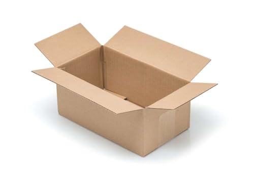 5 Stück Faltkarton Versandkartons 350 x 250 x 150 mm, DHL, DPD, GLS konforme Verpackung, Kartons für den Paketversand