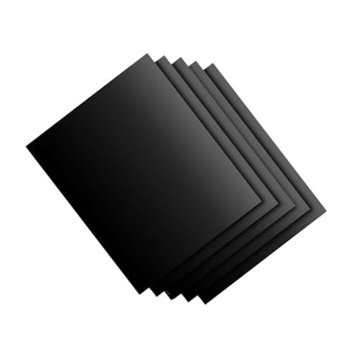 HIAKDOFT 5 Stück Hochtemperaturbeständige Grillmatte Matten Backfolie Tablett Nicht-Schicht-Matte Ofen hitzebeständige Matte Küchenisolierung heiße Pads Schwarz Wiederverwendbar