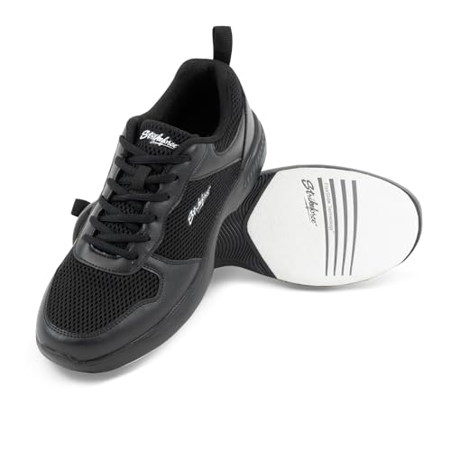 KR Strikeforce OPP Lite Black Athletic Bowlingschuh für Rechts- oder Linkshänder, Schwarz, 41.5 EU