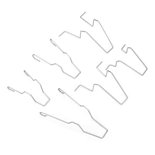 Akozon Glühbirne Haltefeder Klemmen, 6 STÜCKE Stahl Scheinwerfer Haltefeder Klemme 5ZHSFULLKIT Scheinwerfer Abblendlicht Scheinwerfer Federklemme für H1/H3/H4/H7