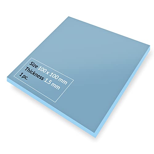 ARCTIC TP-3 Wärmeleitpad: Premium Performance Thermal Pad, 100 x 100 x 1,5 mm (1 Stück) - Hohe Leistung, besonders weich, idealer Gap-Filler, Überbrückung von Unebenheiten, sichere Anwendung