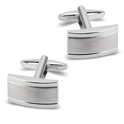 Herren silber Manschettenknöpfe Cufflinks Manschettenknopf für Hochzeit Geschäft Geschenk