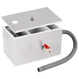 YUCHENGTECH Kommerzieller Fettabscheider 22L 40x24x23cm Fettabscheider Edelstahl ölabscheider Abwasser Fettabscheider Gastronomie mit 1 oberen Einlass für Restaurant Küchen Abwasser