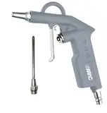 ABAC Druckluftpistole G-502, Ausblaspistole/Luftdruckpistole mit kurzer & 10 cm langer Düse, Ø 2 mm Düse, Druckluft Reinigungspistole mit max. Druck 8 Bar, Aluminium