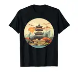 Coole buddhistische Gebetsstätte für japanische Gottesdienstliebhaber T-Shirt