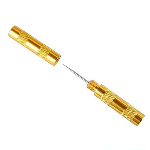 SEIWEI Airbrush-Spritzpistolen-Reinigungswerkzeug-Set, Gold, Metall, Handheld, ideal zum Malen