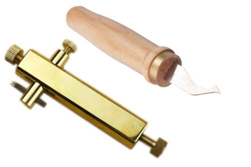 WUQIMUSC Geigenbaumesser, Geigenherstellung, Schnitzmesser, Reinigungs-Rillenmesser, Messer, Geigenbauer-Werkzeug