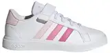 adidas Grand Court Elastic Lace and Top Strap Shoes Tennisschuhe, Clear pink/Bliss pink/pink Fusion, 38 2/3 EU