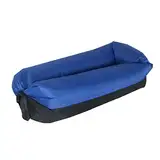 Surwin Wasserdichtes Aufblasbares Sofa Tragbares Luft Sofa Aufblasbare, Air Lounger, Luftsofa Luftsack Für Outdoor, Strand, Reisen, Party, Camping Gadgets (230x70cm,Dunkelblau)