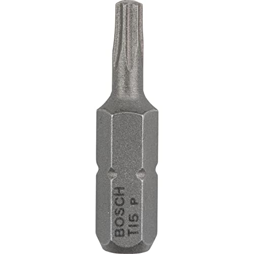 Bosch Accessories Bosch Professional Bit Extra-Hart für Innen-Torx-Schrauben (T15, Länge: 25 mm, 3 Stück)