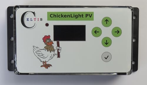 Celtis ChickenLight PV smarte Stallbeleuchtung mit Akku,PV,Photovoltaik, berechnet Sonnenaufgang und Untergang, sanftes Dimmen