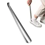 Schuhlöffel Lang 42cm Schuhanzieher Lang Metall Sehr Stabil Mit Ergonomischer Form Sehr Stabile Ausführung Ideal für Reisen - Mann, Frauen, Kinder, Senioren