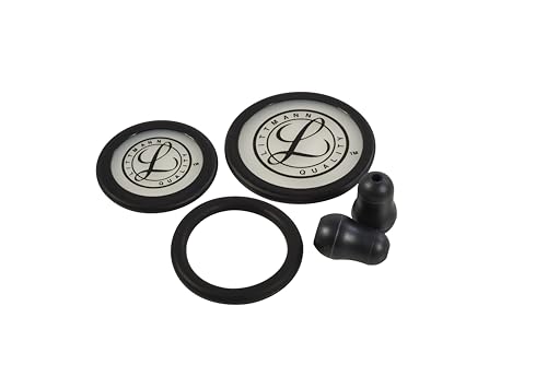 3M Littmann Stethoskop Ersatzteil-Set, Classic III, Cardiology IV und CORE, 40016 , schwarz