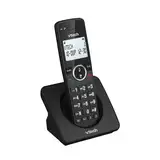 VTech ES2000 DECT Schnurloses Telefon mit Anrufsperre, Lautstärkeregelung, Anrufer-ID/Anklopfen, 18 Stunden Sprechzeit, Kurzwahl, hintergrundbeleuchtetes Display und Tastatur, ECO-Modus, Schwarz