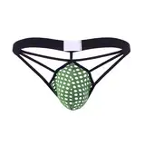 Herren String Tanga Mesh - Unterwäsche Netz G-String Männer Durchsichtige Erotisch Wäsche Transparente Sexy Low Waist Thong Gay Unterhosen Briefs Unterwäsche Bequeme Weiche Tangaslip Lover Geschenk