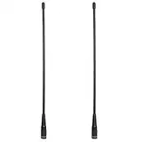 Retevis RHD771 Funkgerät Antenna SMA-M Dual Band UHF/VHF Antenne Kompatibel mit Walkie Talkie Retevis RT1 RT3S RT81 RT82 RT83 Baofeng UV-3R TYT MD-380 MD-280 Woxun KG-UV9D KG-UV6D (2 STK.)