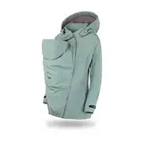 fun2bemum Enigma 4in1 BACK/FRONT Softshell Jacke,Tragejacke, Babytragejacke,Schwangerschaftsjacke MINT (M)