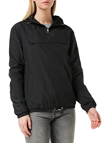 Urban Classics Damen Ladies Basic Pullover Jacke, Schwarz (Black 00007), L EU