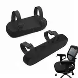 JINJUMEI 2 Pcs Armlehnen Pads, Stuhl Armlehne Kissen, Ergonomische Armlehnenpolster, Armlehnen Polster aus Schaum, Armlehnenbezug für Bürostuhl Schreibtischstuhl Gaming Stuhl Rollstuhl.