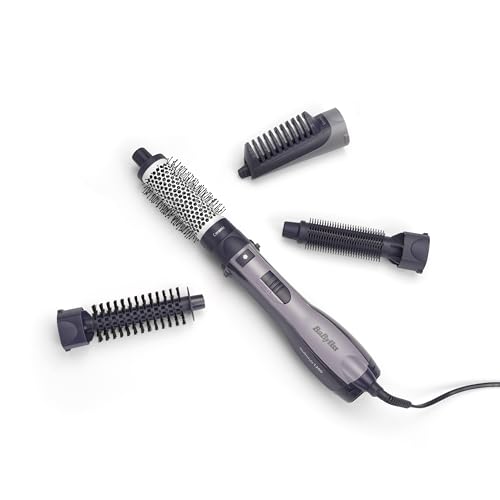 BaByliss AS121E Warmluftbürste Multistyle, 1200 Watt Ionic, 4 Aufsätze, 1 Stück (1er Pack), keramik