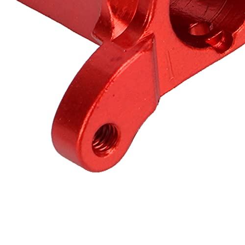 Dilwe Vorderrad-C-Sitz, Aluminiumlegierung, Vorderrad-C-Basis, Ersatzteil, Vorderrad-C-Sitz für HBX 1:24 Kletterwagen, RC-Autoteil (Rot)