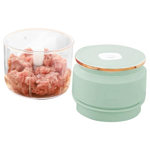 Elektrischer Knoblauchzerkleinerer | USB-aufladbarer Zwiebelhacker & Küchenhelfer,Kabelloses Multifunktionsgerät mit Schüssel für Haushalt, Babynahrung und Salat