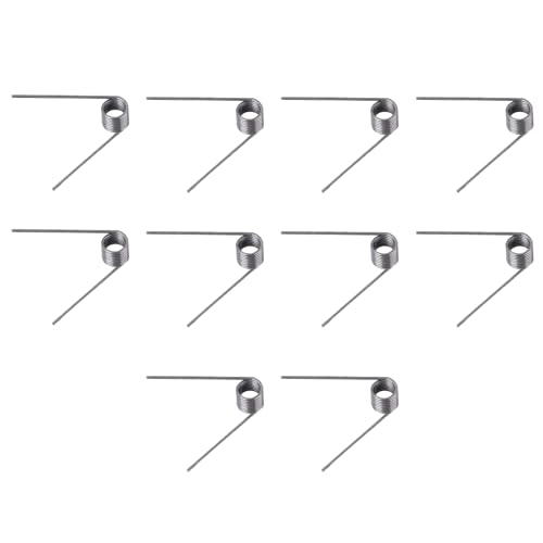 10 Stück Torsionsfeder,Schenkelfeder,Torsionsfeder In V-Form,Edelstahl Gartenscherenfedern,Leichter Austausch,Modifiziertes Werkzeug,Drahtdurchmesser 0,5*Außendurchmesser 6,0 * 9 Windungen*60°