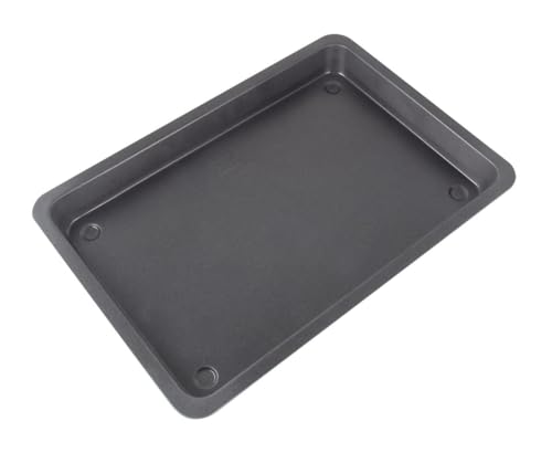 Dr. Oetker Tradition Backblech mit hohem Rand – Hochwertiges Stahlblech für Kuchen, Antihaft, 42x29x4 cm, Schwarz