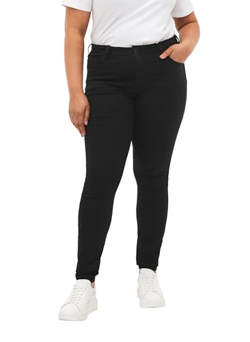 Zizzi Große Größen Damen Super Slim Amy Jeans mit hoher Taille Gr Gr 52/78 cm Black