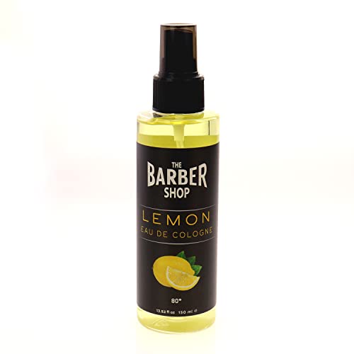 The Barber Shop Limon Kolonya 80° 150ml Pumpspray | Eau de Cologne | After Shave | Rasierwasser | Zitronen-duft | Kölnischwasser | Klassik Lemon | Duftwasser für Damen und Herren