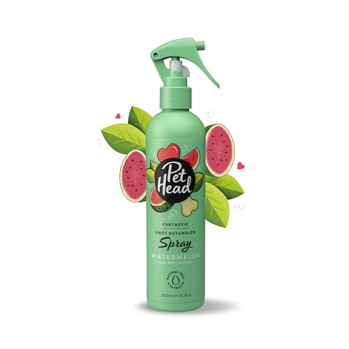 PET HEAD Entwirrungsspray für Hunde 300 ml, Furtastic, Wassermelonenduft, Pflegt & macht langes, lockiges Hundefell weich, Hypoallergen, pH-neutral, Vegan & tierversuchsfrei, Sanfte Formel für Welpen