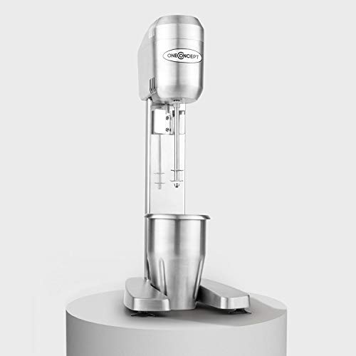 oneConcept DM-B2 Power Drink Mixer Gastro Standmixer-Barmixer für Smoothies, Cocktails, Milchshakes u.a. Getränke, Saucen oder Pürree (400W, 650ml, 1000 & 1500 U pro Min) silber