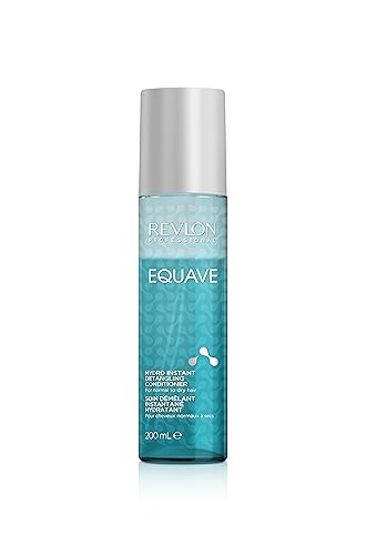 REVLON PROFESSIONAL EQUAVE Hydro Instant Detangling Conditioner, 200 ml, entwirrender Leave in Sprühconditioner für normales bis trockenes Haar, Haarpflege mit 2-Phasen Formel & Hitzeschutz