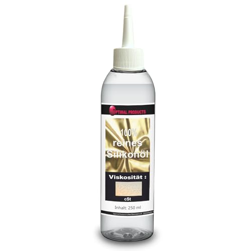 Optimal Products100% Reines Silikonöl 250ml | geruchlos | Stoßdämpfer-Öl RC Silikonöl I Schmieröl I Sehr ergiebig & einfach zu dosieren 300 CsT