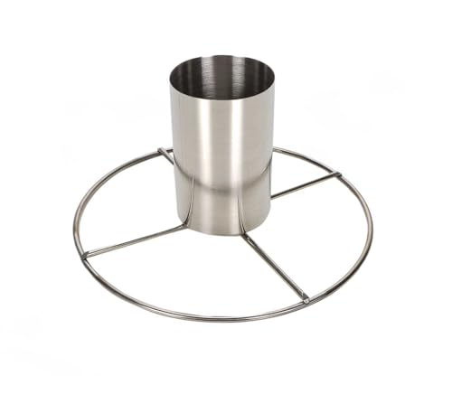 Bubble Store Grill Hähnchenbräter, Hähnchen Marinade- BZW. Bier-Container, Grillspieß für Geflügel, Edelstahl, (HxØ) ca. 10,5 x 20 cm
