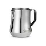 De'Longhi DLSC060 ECO 311.W/BK/R/B Milchkännchen für manuelles Aufschäumen, ergonomischer Griff, 18/8 Edelstahl, 350 milliliters