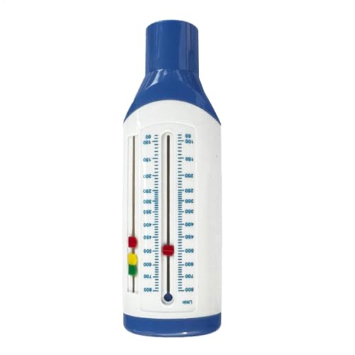 Atemtrainer, Exspiratorischer Durchflussmesser, Niedrige Reichweite Für Kinder, Farbcodierte Indikatoren, Spirometer Atemmesssystem, Exspiratorische Spirometrie Für Die Fitness Der Lungenatmung