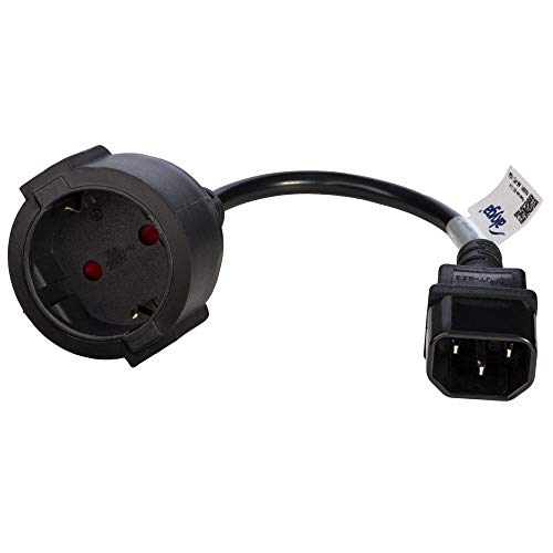 AKYGA AK-PC-10A Netzkabel Schuko 3 Pin Polig IEC C14 / EU CEE 7/4 15cm, Schwarz