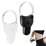 Ergonomisches Körpermaßband, 2 Stück Umfangmaßband, Fitnessmaßband, Genaue Körpermaße, Leicht zu tragen und vielseitig, zum Messen von Körperumfängen, Schwarz + Weiß, Zentimeter + Zoll
