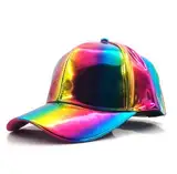 HHF Mützen & Hüte, Luxusmode-Hip-Hop-Hut for Rainbow Farbwechsel-Hut-Kappe Zurück in die Zukunft Prop Bigbang G-Dragon Baseball Cap (Farbe : Rainbow)