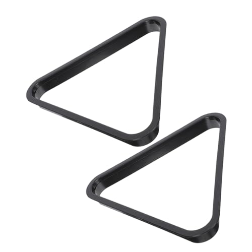 Yardwe 1 Satz Billardstativ Tragbar Ständer Für Billardkugeln Billard- Klein Billard Ball Rack Gestell Pool-Rack Billardkugelständer Billardbedarf Plastik Black 2 Stück