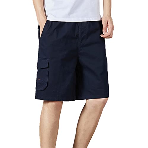 Generisch Kurze Hosen Herren, Wanderhose Atmungsaktiv Leichte Schneltrocknen Fahrradhose MTB Hose Radlerhose Manner Kurz Cargo Bermuda Shorts Kurze Hosen Herren Stoff Cargo Short Herren 5XL