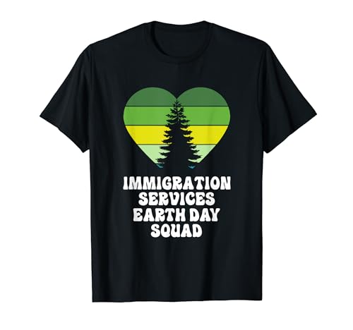 Einwanderungsbehörde Sozialarbeiter Earth Day Squad T-Shirt