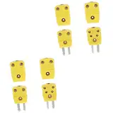 Mobestech 8 Stk Mann Und Frau Verbindung Thermoelement-stecker Vom Typ k Typ k Thermoelement Draht Thermoelement Stecker Steckverbinder Kabel Glasfaser Gefülltes Nylon Thermoelementdraht