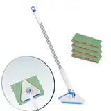 MOP Triangle Wandreinigungs-Mop – Dreikant-Wand-Reinigungswerkzeug mit Pad – Vielseitiger kompakter Schrubber zum Abstauben der Wäsche