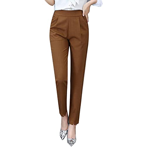 Dünne elastische Damen-Leggings in großer Größe, koreanische Version von allem, lange Hose, Freizeithose, Haren, Übergröße, Leggings für Damen, Größe 3XL, wein, XL